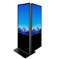 55 Inch dubbelzijdig LCD Digital Signage Display Kiosk