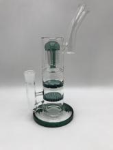 Cheap Small Glass Bongs with Three Fancy Percolators