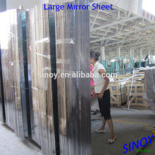 HOT! sliding door mirror, wardrobe door mirror, safety vinal back mirror for wholesale