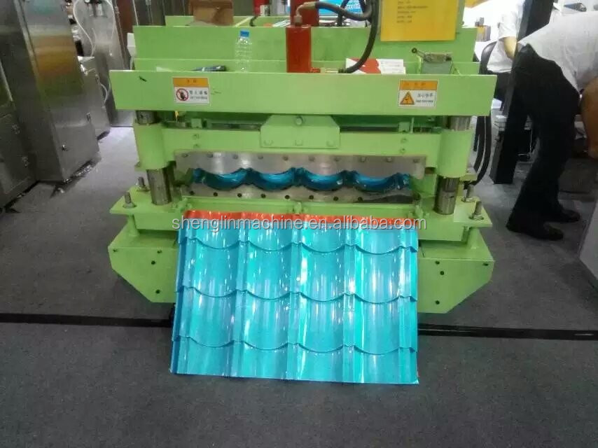 Glazed Steel Tile Roll Forming Machine for Manufacturing Ceramic Tiles