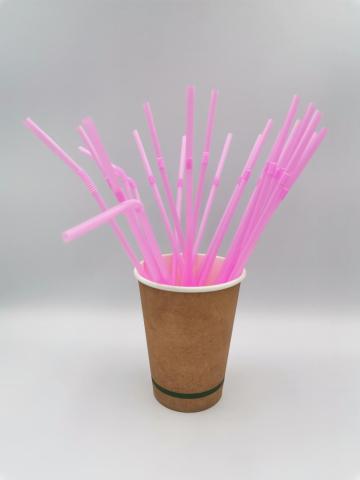 Compostable Flexible PLA Disposable Bendble Drinking Straw