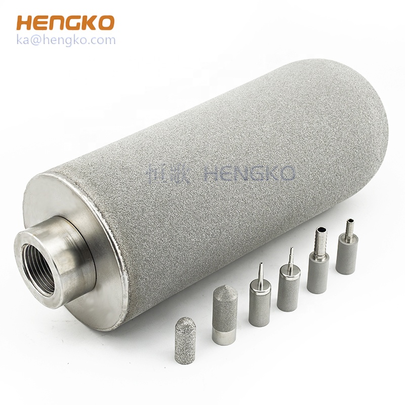 HENGKO custom  Sintered 304 316L Precision Stainless Steel Industrial Filter Porous metal highly difficult sintering cartridge
