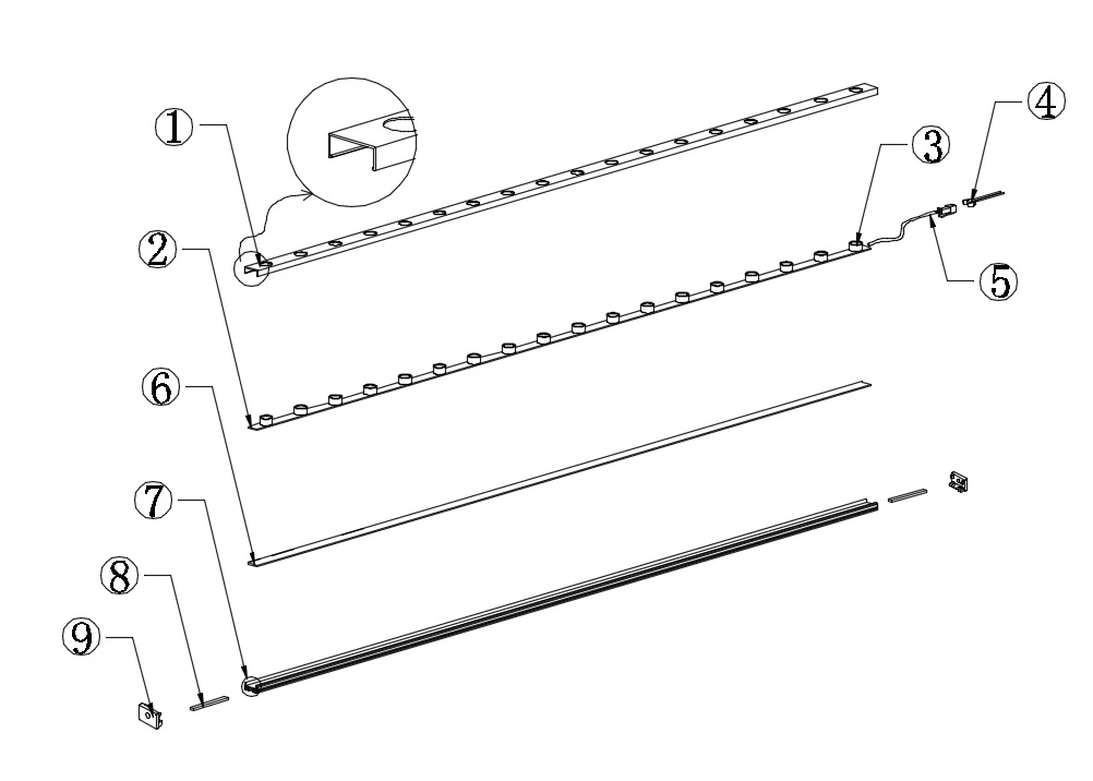 Magnetic LED Linear Lamp Bar