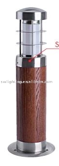 stainless steel wooden  lawn lightings(FSC)
