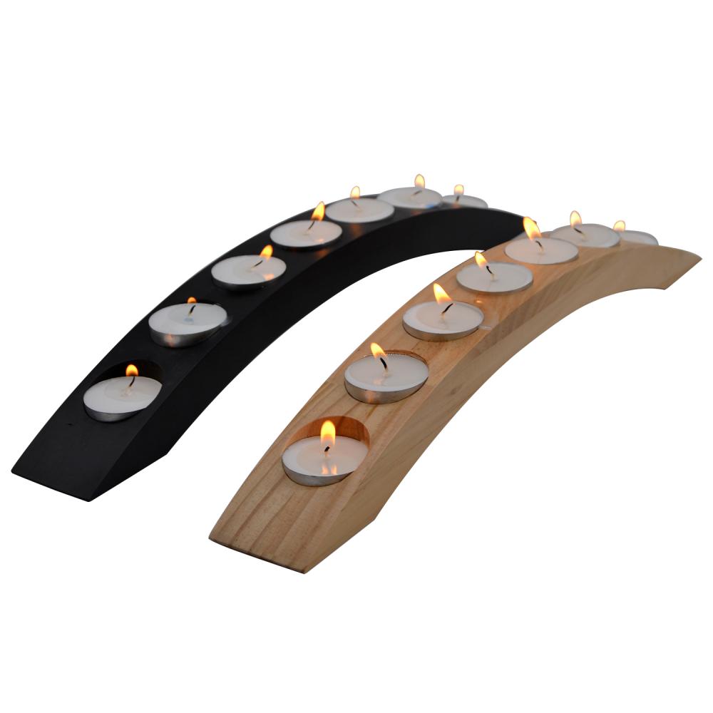 Wooden Tea Light Candle Holders Stand