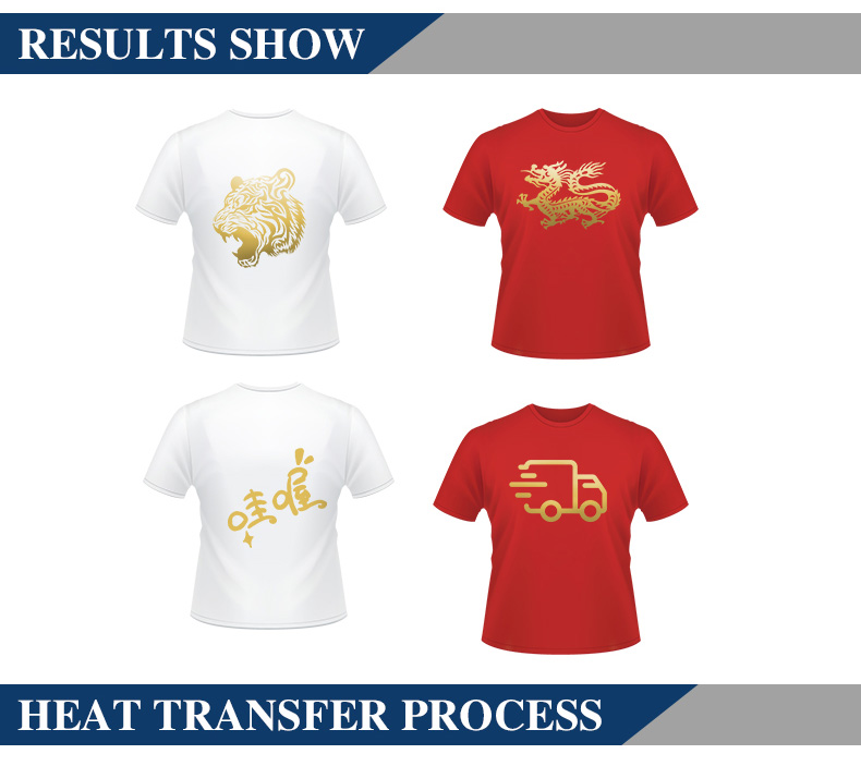 Easy iron Tshirt transfer pet film heat transfer vinyl print For Clothing
