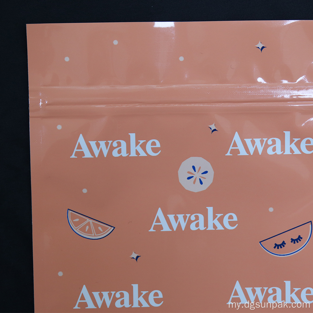 ရေစိုခံ laminated အလှကုန်ပစ္စည်းထုပ်ပိုးအိတ်များ