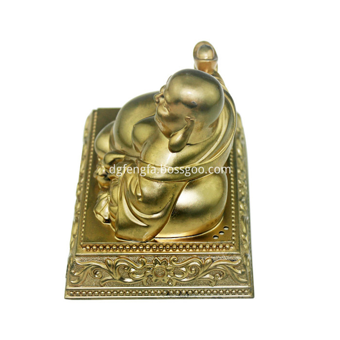 Zinc alloy gold plated buddha statue