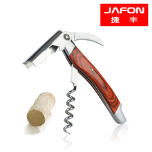 Factory price wooden handle wine corkscrew KO170a