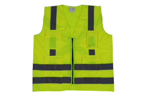 hot selling new design warning waistcoat yellow