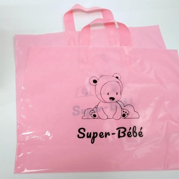 biodegradable eco-friendly loop handle shopping plastic bag