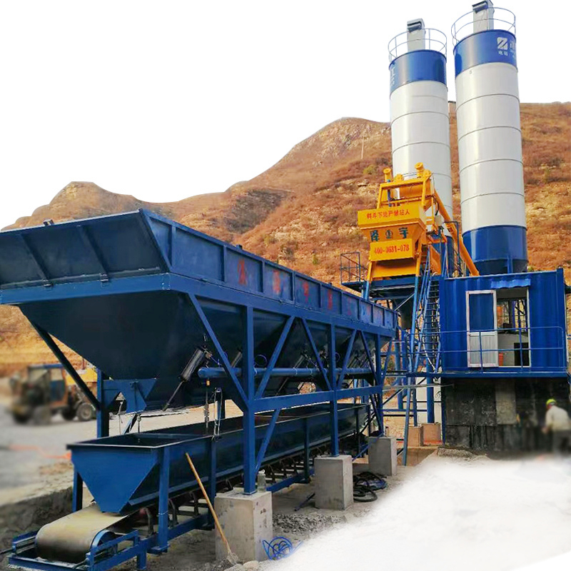 HZS35 ready-mixed bucket type concrete batching plant