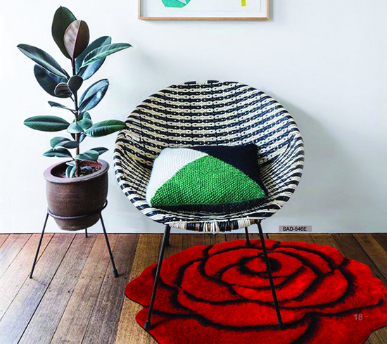 Flower shape 3D carpet