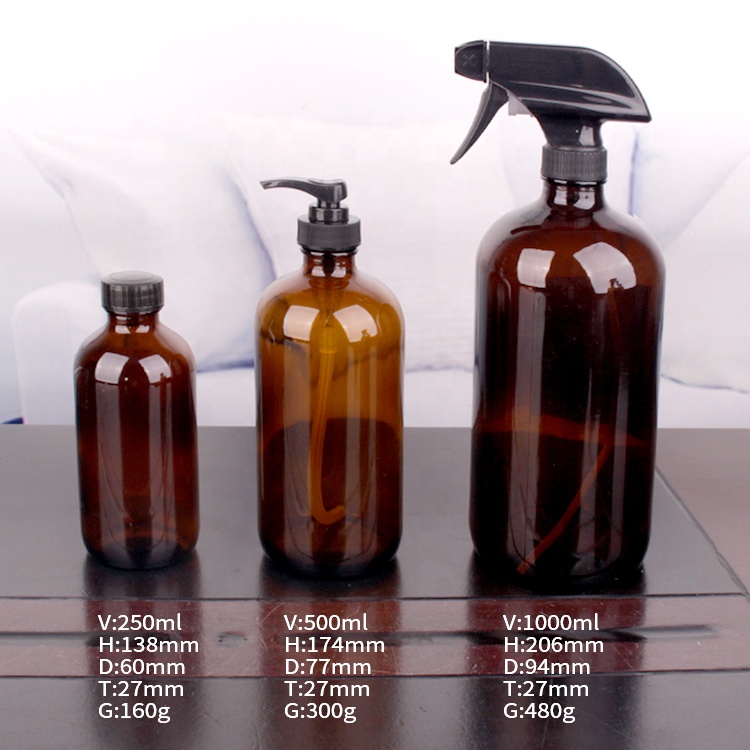 20oz Diamonds shape glass liquid soap bottle with stainless steel pump