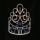 Red Blue Star Tiara Pageant Crown For Patriotic