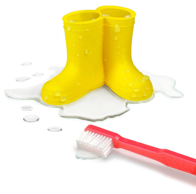 Silicone Rain Boot Toothbrush Holder Stand