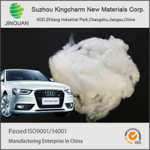 staple type polyester fiber material for nonwoven making