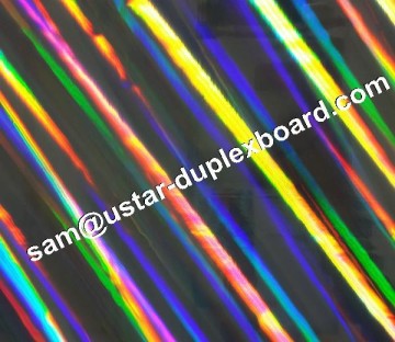 holographic metallized paper,silver metallic label material