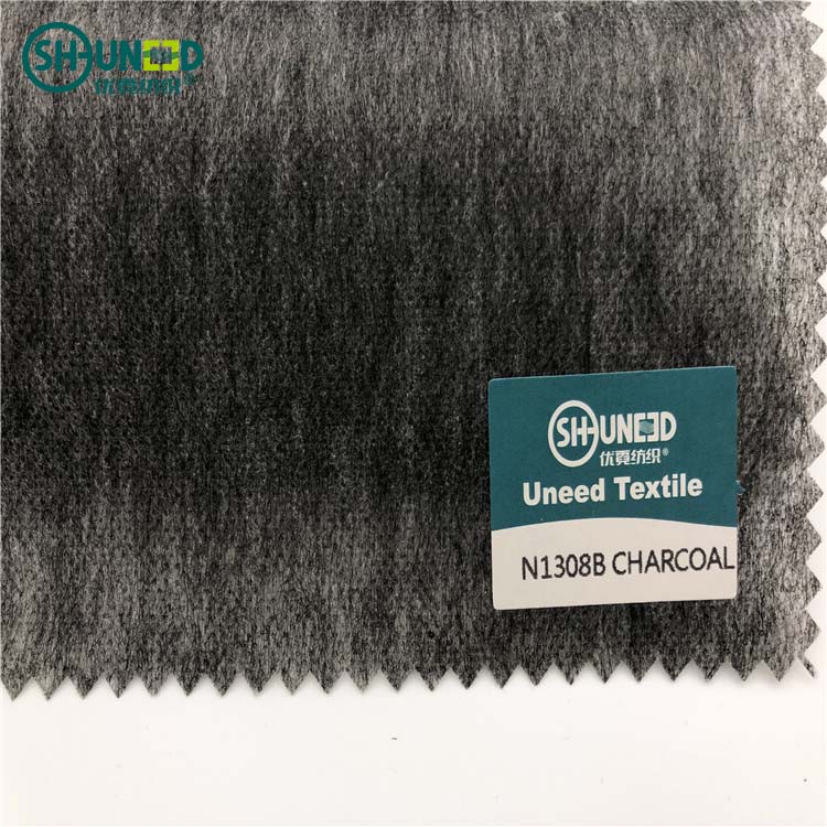 Good quality thermal bond PA glue non woven fusible interlining fabric Chinese interlining producer fashion garment accessories