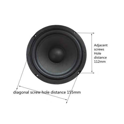 6.5 inç araba otomatik hoparlör 50w 8ohm woofer hoparlör