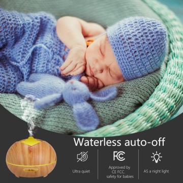 400ml Mist Humidifier Ultrasonic Wood Ionizer Humidifier