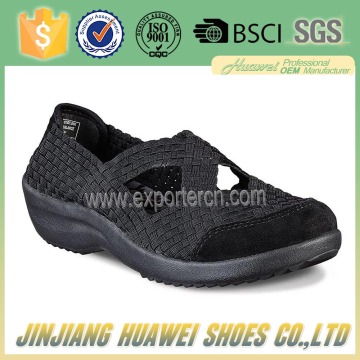 Latest Import Export Handmade Woven Elastic Shoes Sneakers for Women