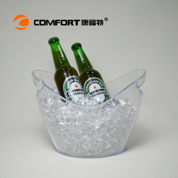 acrylic clear grey goose ice bucket