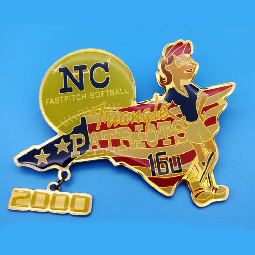 Custom Logo Metal Pin Badges No Minimum Order