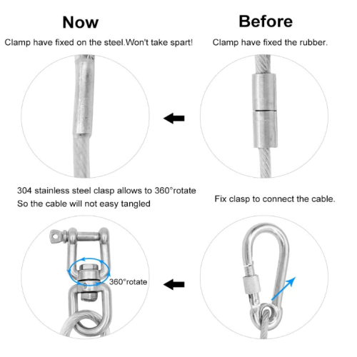 Dog Runner Cable for Outdoor