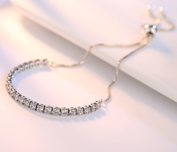 S925 silver bracelet light luxury versatile fashion women