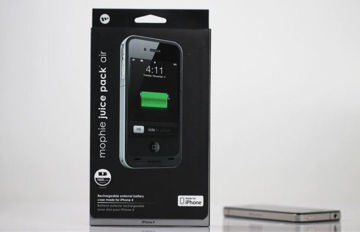 Black Mophie Case Charger / Mophie Juice Pack Air Battery For Iphone 4 4s 1500mah