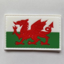 PVC Wales Flag Patch - Tactical Hook and Loop Patch