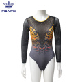 Aangepaste dandy lange mouwen dans training gymnastiek maillotards