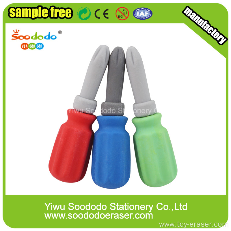 Screwdriver Shaped Eraser,Target School stationery