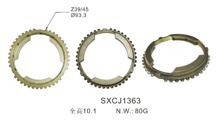 أجزاء تلقائية مخصصة 3sets حلقة متزامنة لنيسان OEM 32620-VX213