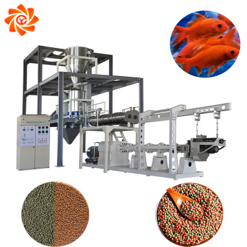 Industrial animal floating fish feed extruder machinery