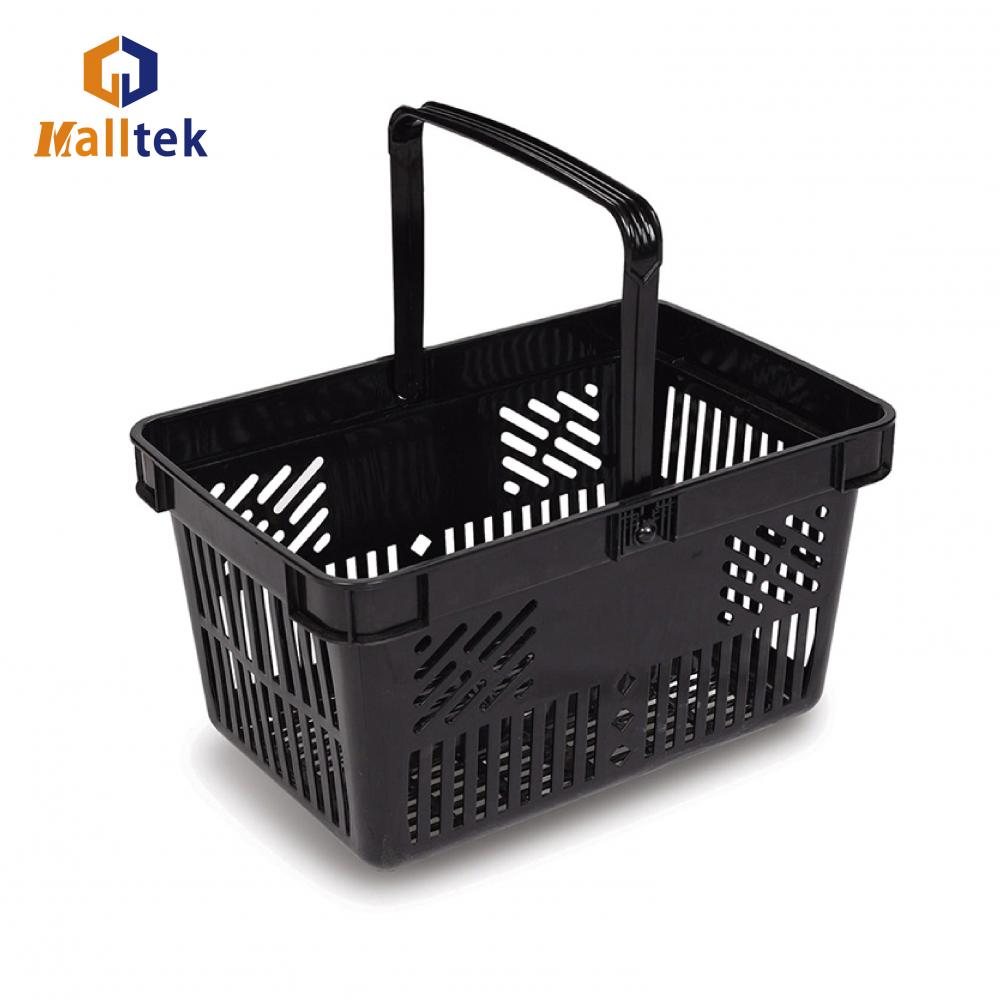 Thickened supermarket single handle shopping plastic Hand basket