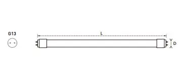 Chinese Manufacture T8 IC Driver G13 LED Glass Tube to Latin America with CB Nom S-MARK