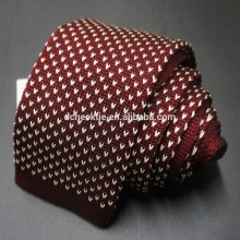 burgundy custom knitted ties