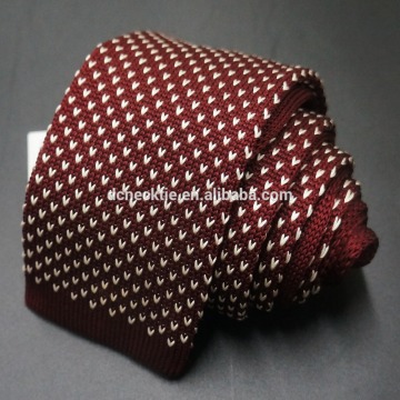 burgundy custom knitted ties