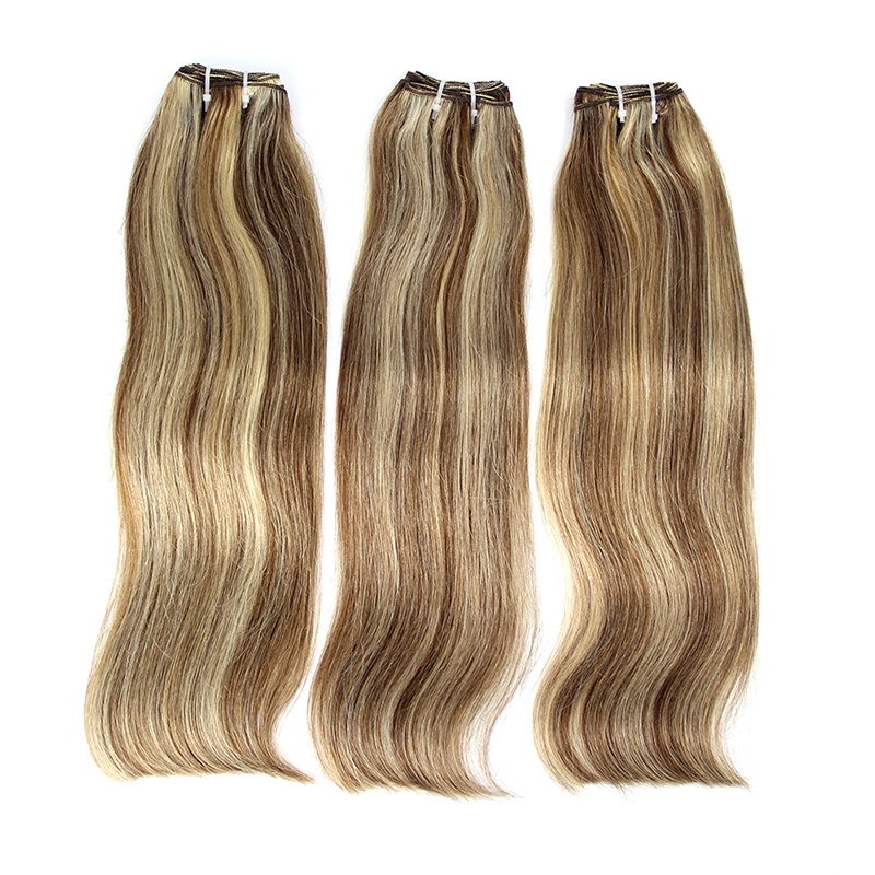 100 hair extensions P6/613 omber color bundles, piano colored omber straight bundles, piano double drawn hair collection