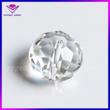 Machine Cut Facet Glass Gem Crystal Glass Stone Beads