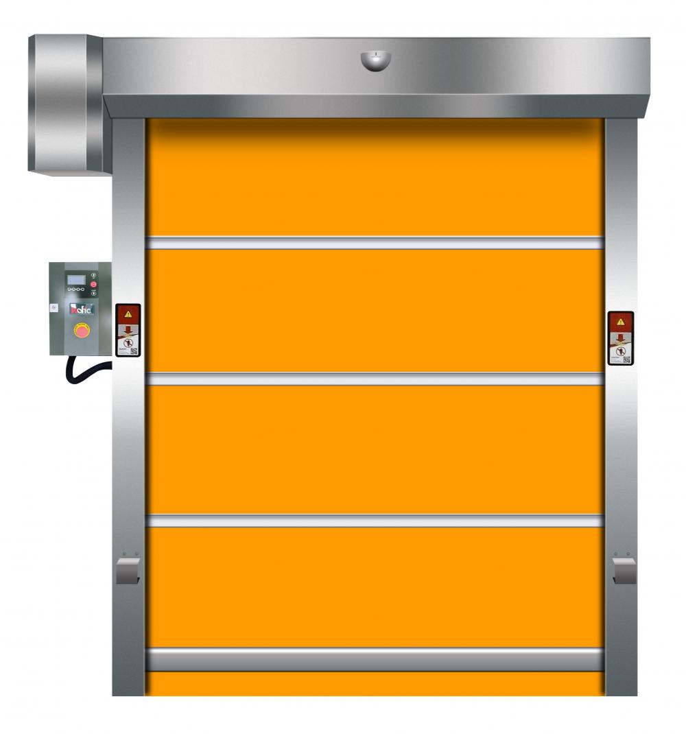 PVC high speed spiral door used in Logistics