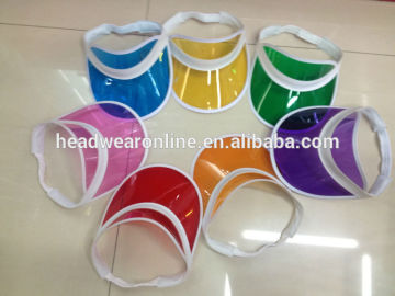 visor hat /pvc promotional hat /plastic hat
