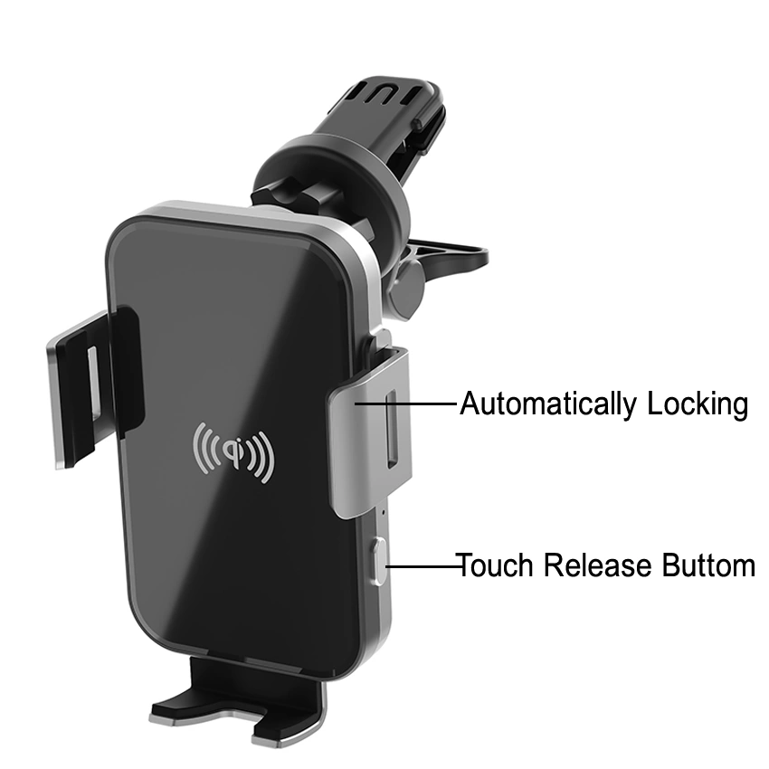 Air Vent Car Holder Wireless Charger 10W Qi Certified