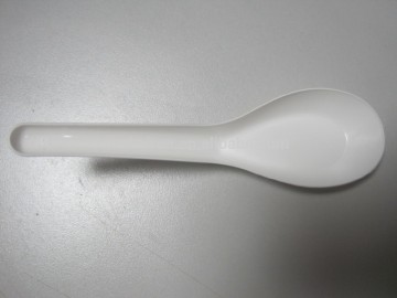 Food Grade disposable soup spoon/chinese soup spoon/plastic soup spoon (125mm)