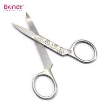 Stainless Steel Flower Engraved Manicure Scissors