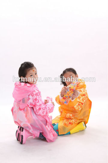 Maiyu plastic school bag raincoat for kids