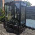 Square Glass Shower Enclosure Tempered Glass Sliding Door Steam Shower Cabin