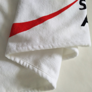 Wholesale 35x110cm pure cotton white active printing sport towel